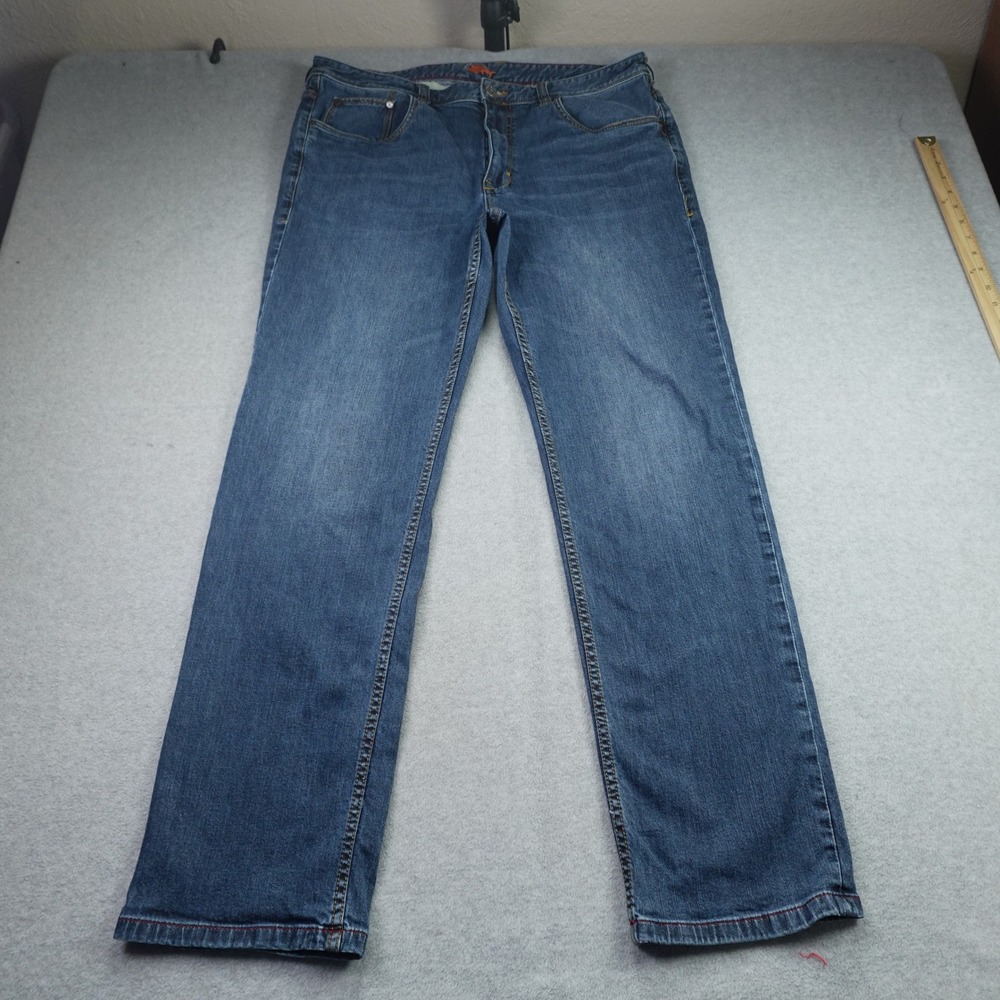 Tommy Bahama Jeans Mens 38/32 Blue Sand Drifter Straight Leg Authentic